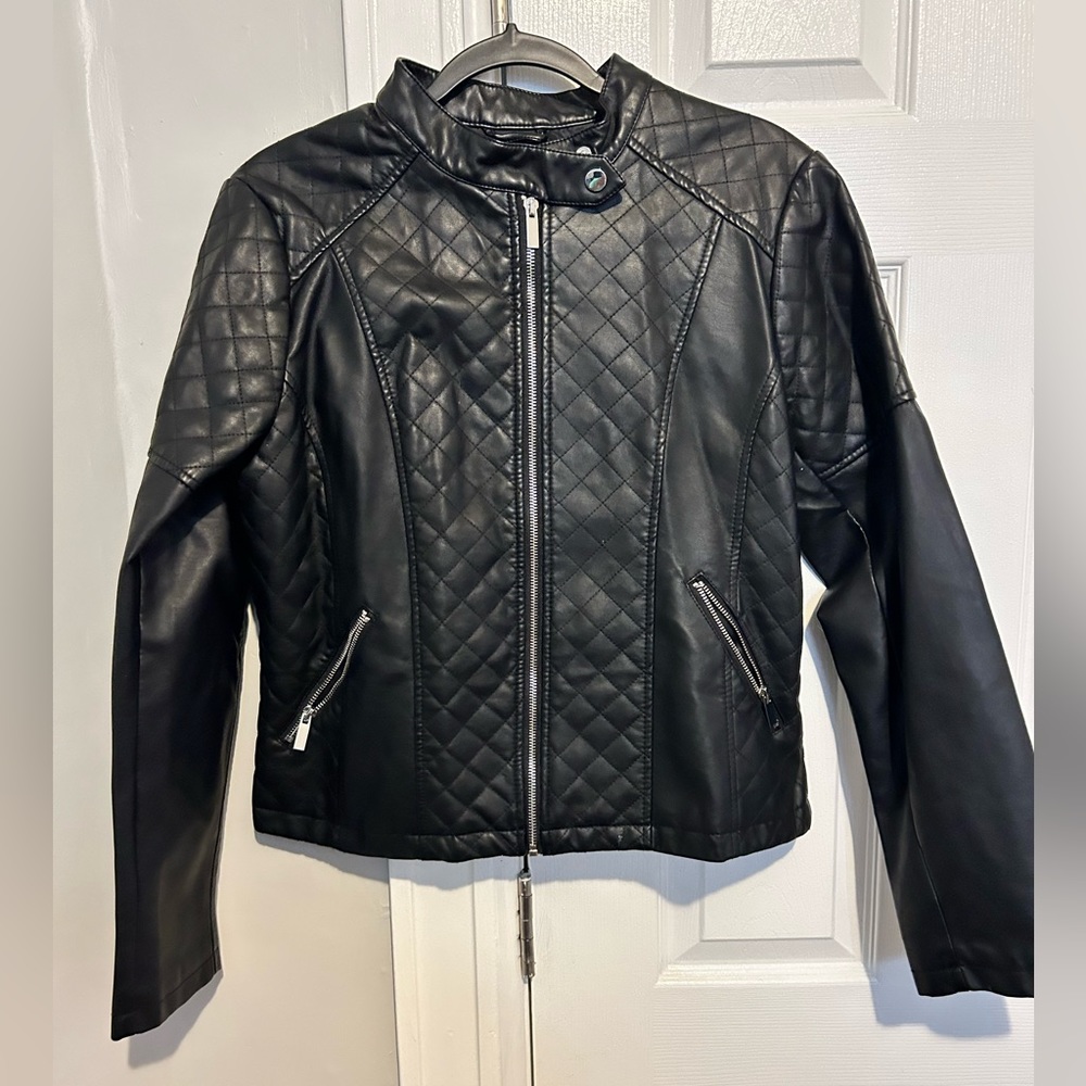 Women’s Leather Moto Jacket